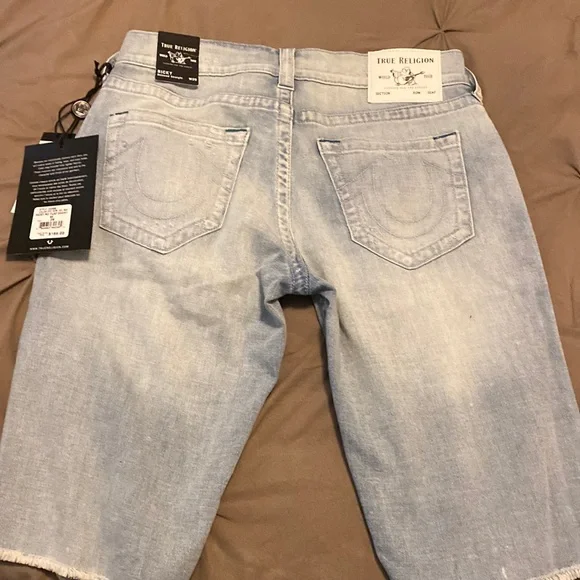 Men True Religion Jean Shorts